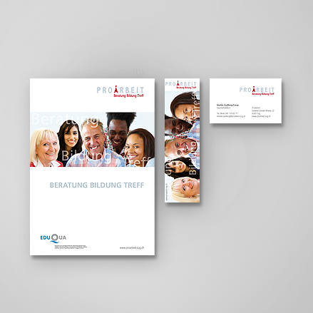 Grafik ProArbeit Zug Flyer
